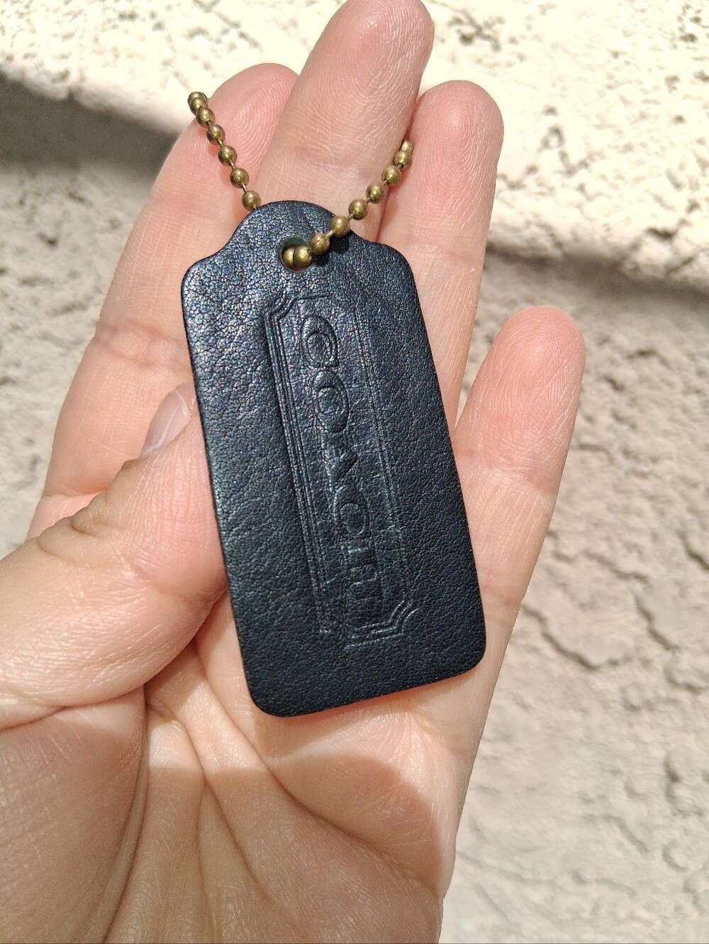 Vintage Coach Black Hang Tag